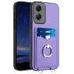 Motorola Moto G Stylus 5G 2024 R20 Ring Card Holder Phone Case - Purple - 1