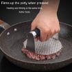 304 Stainless Steel Round Meat Patty Press Tool Burger Presser - 6