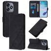 Oukitel C51 Crossbody 3D Embossed Flip Leather Phone Case - Black - 1