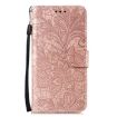 Google Pixel 8 Pro Lace Flower Embossing Flip Leather Phone Case - Rose Gold - 2