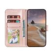 Google Pixel 8 Pro Lace Flower Embossing Flip Leather Phone Case - Rose Gold - 4