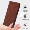 Oukitel C33 Crossbody 3D Embossed Flip Leather Phone Case - Brown - 6
