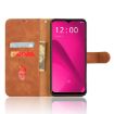T-Mobile Revvl 7 5G Magnetic Flip Leather Phone Case - Brown - 4