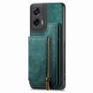 Motorola G Stylus 5G 2024 Retro Leather Zipper Wallet Back Phone Case - 2