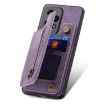 For Honor 200 Lite Retro Leather Zipper Wallet Back Phone Case - Purple - 4