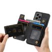 For Honor X7a Retro Leather Zipper Wallet Back Phone Case - Black - 5