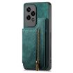 For Honor X8 5G Green Leather Zipper Wallet Phone Case - 2