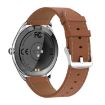 MT55 1.43" AMOLED HD Smart Health Watch, Leather Strap - Silver Brown - 3