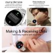 MT55 1.43" AMOLED HD Smart Health Watch, Leather Strap - Silver Brown - 5