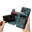 For Honor 70 Retro Leather Zipper Wallet Back Phone Case Green - 5