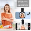 Black HD Selfie Mirror for Mobile Phone Rear Camera - 5