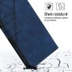 Blackview Shark 8 Crossbody 3D Embossed Flip Leather Phone Case Blue - 5