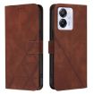 Blackview Color 8 Crossbody 3D Embossed Flip Leather Phone Case - Brown - 2