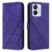 Blackview Color 8 Crossbody 3D Embossed Flip Leather Phone Case - Purple - 2