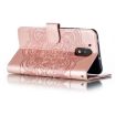 Motorola Moto G4 Sun Mandala Leather Case - Rose Gold - 5