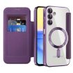 Samsung Galaxy A15 MagSafe Magnetic RFID Anti-theft Leather Phone Case - Purple - 2