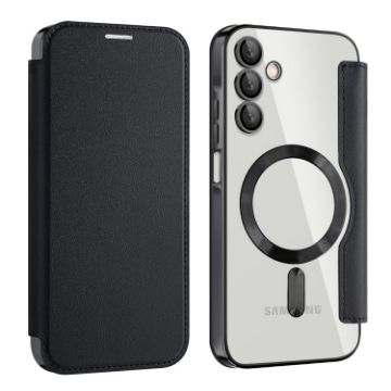 Samsung Galaxy A15 MagSafe Magnetic RFID Anti-theft Leather Phone Case - 1