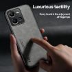 vivo X100 Ultra Magnetic Leather Back Phone Case - Light Grey - 5