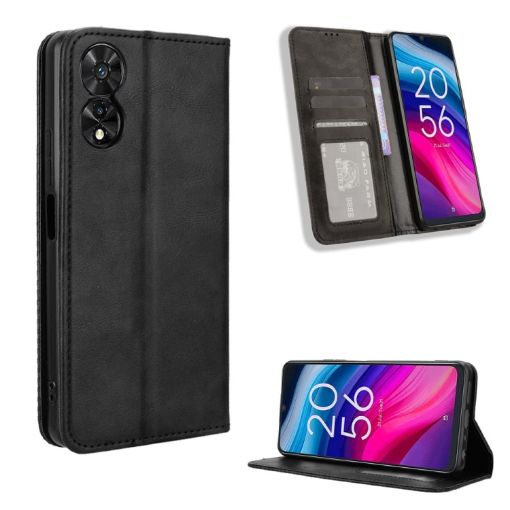 TCL 50 SE 4G Leather Phone Case - Black - 1