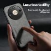 For Honor 200 Magnetic Leather Back Phone Case - Dark Grey - 4