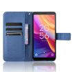 TCL 501 4G Blue Leather Phone Case - Diamond Texture - 4