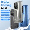 iPhone 14 Pro Max Blade Cooling PC Full Coverage Phone Case - Titanium Silver - 2