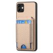 Samsung Galaxy M32 4G Carbon Fiber Wallet Stand Phone Case - 2