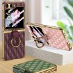 Samsung Galaxy Z Flip6 GKK Diamond Texture PU Phone Case (Purple) - 2