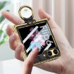 Samsung Galaxy Z Flip6 GKK Diamond Texture PU Phone Case (Purple) - 3