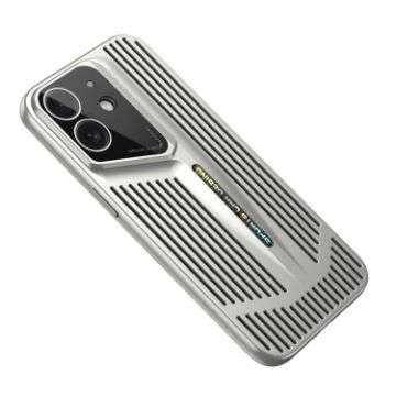 iPhone 12 Blade Cooling PC Full Coverage Phone Case - Titanium Silver - 1