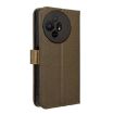 TCL 50 XL 5G Brown Leather Phone Case - Diamond Texture - 3