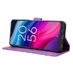 TCL 505 4G Purple Leather Phone Case - Diamond Texture - 5
