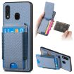 Samsung Galaxy A30/A20/M10s Blue Wallet Stand Phone Case - 1