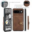 Google Pixel 9 JEEHOOD J01 Retro Wallet Phone Case (Brown) - 5
