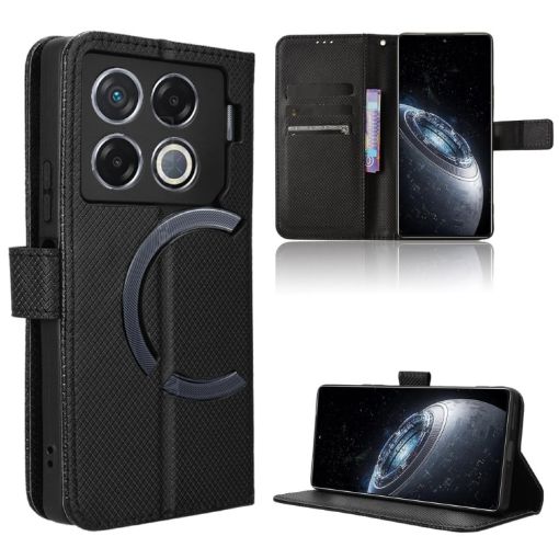 Infinix GT 20 Pro 5G Leather Phone Case - Black - 1