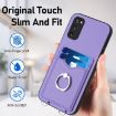 Samsung Galaxy S20 FE R20 Ring Card Holder Phone Case - Purple - 5