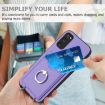 Samsung Galaxy S20 FE R20 Ring Card Holder Phone Case - Purple - 6