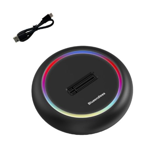 Blueendless SD03C M.2 NVMe/NGFF Dual-Protocol SSD Base With RGB Color Light - 1