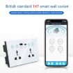 Graffiti Smart Socket With Switch USB+Type-C Dual Port Remote Control Socket - 4