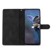 LG K51S Cherry Blossom Butterfly PU Phone Case (Black) - 4