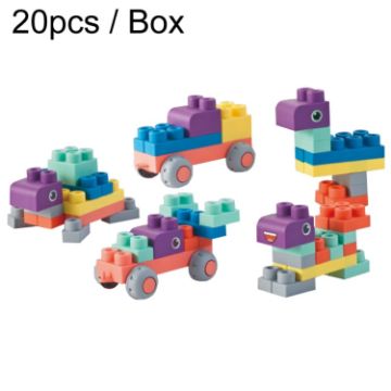 20pcs Baby Chewable Building Blocks Large Particle Puzzle Toys - 1