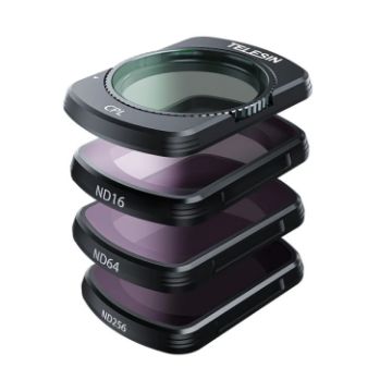 TELESIN S5-FLT-03 Filter Set for DJI Pocket 3 - CPL+ND16+ND64+ND256 - 1
