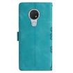 Nokia 6.2/7.2 Cherry Blossom Butterfly PU Phone Case - Green - 3