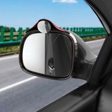 3R 3R-157 Car Blind Spot Mirror with Rain Shield - Round Shape - 1
