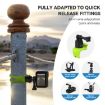 TELESIN TLQ-005 Elastic Quick Release Stand Silicone Strap (Green) - 5