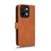 Vivo Y28 4G Brown Leather Phone Case - Magnetic Flip Design - 3