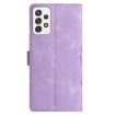 Samsung Galaxy A53 5G Cherry Blossom Butterfly PU Phone Case (Purple) - 3
