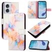 Motorola Edge 50 Fusion Marble Pattern Flip Leather Phone Case - 1