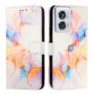 Motorola Edge 50 Fusion Marble Pattern Flip Leather Phone Case - 2