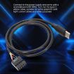50cm Motherboard USB 9Pin To Type-C Cable - Double Shielded (Black) - 5